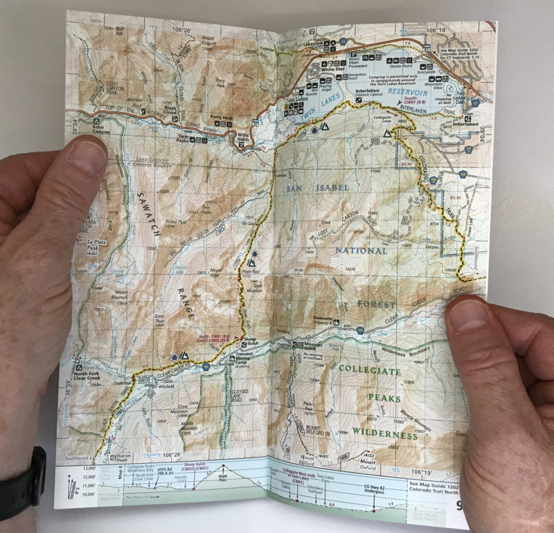 National Geographic Map Guide Colorado Trail Collegiate Loop