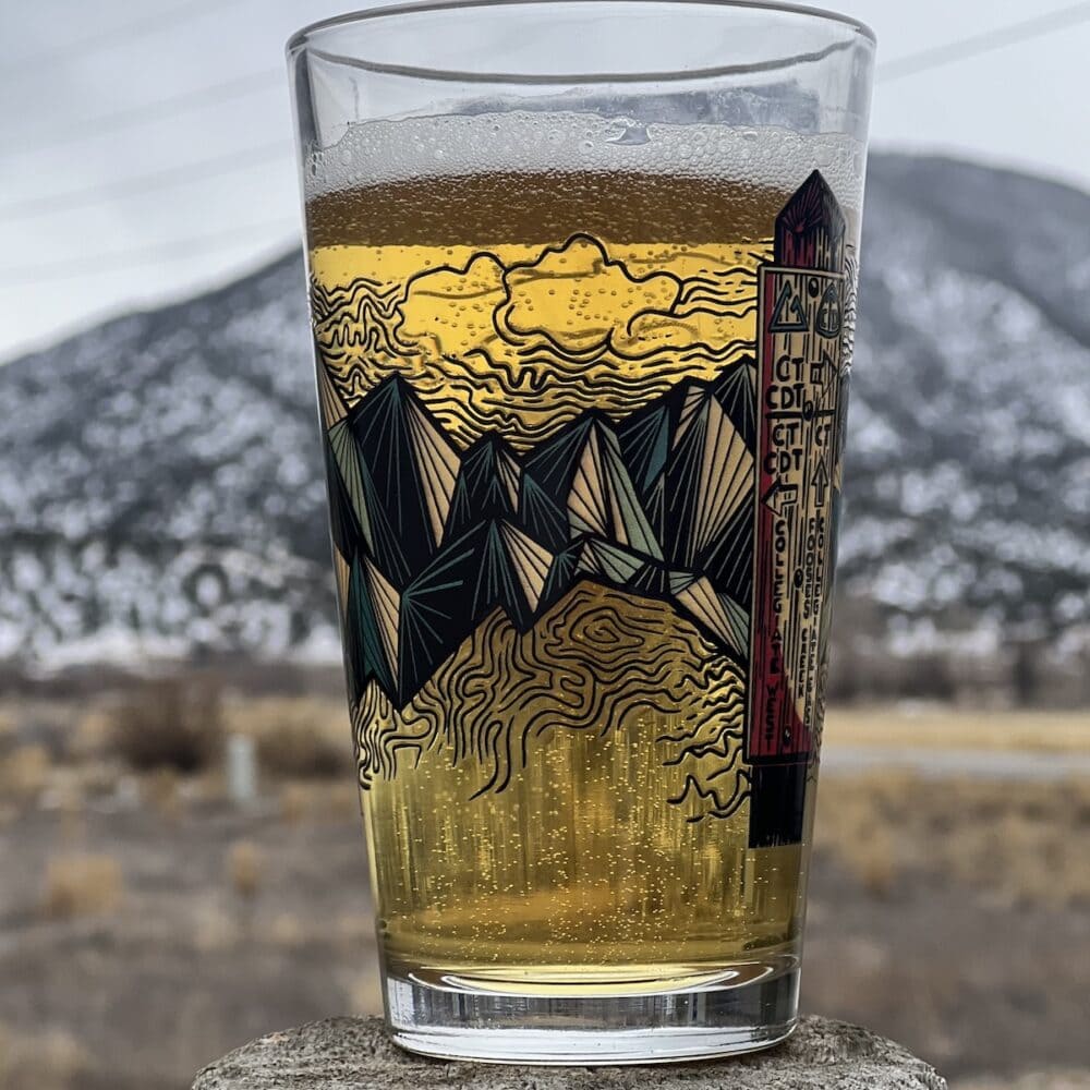 Pint Glass CT Sign Colorado Trail Foundation
