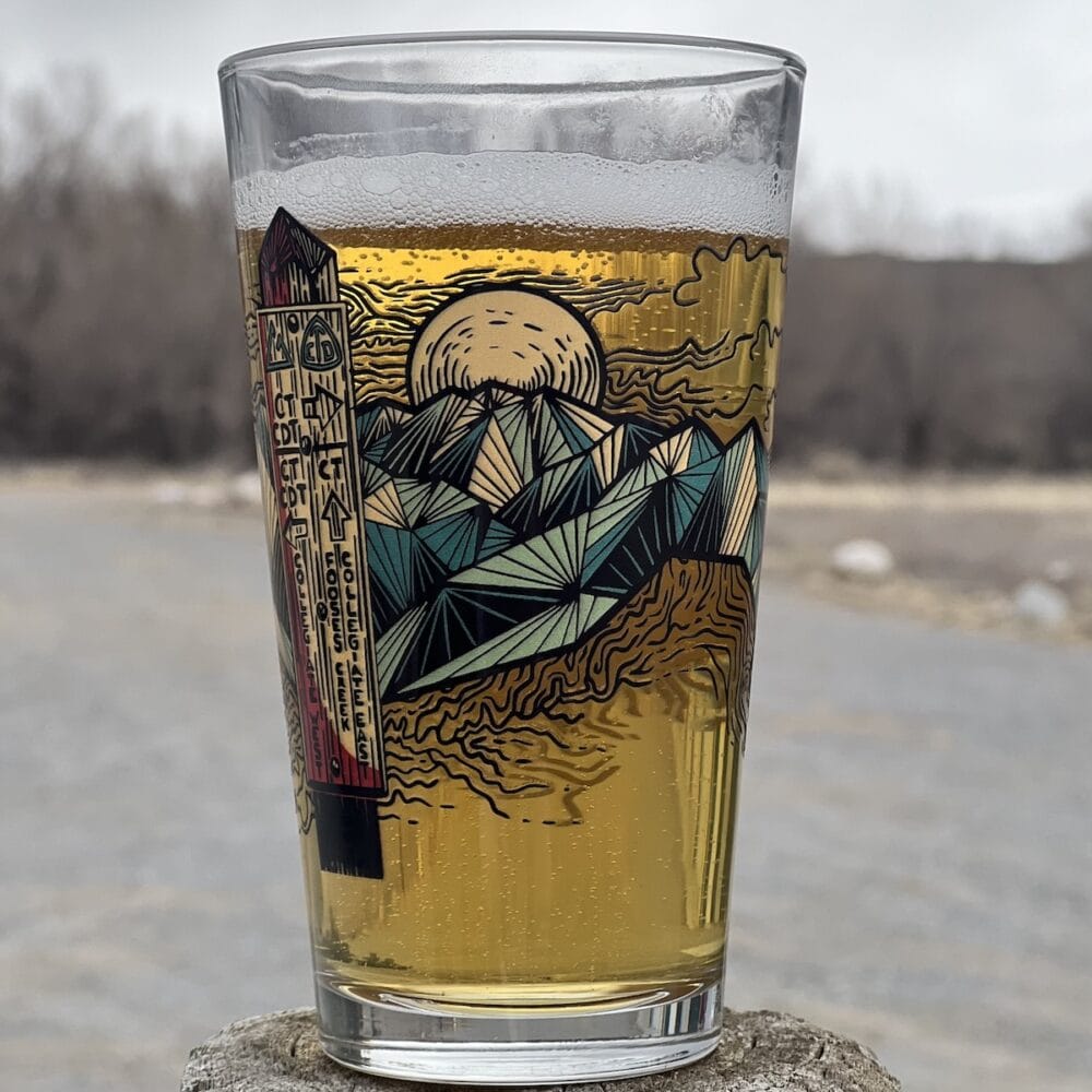 Pint Glass CT Sign Colorado Trail Foundation